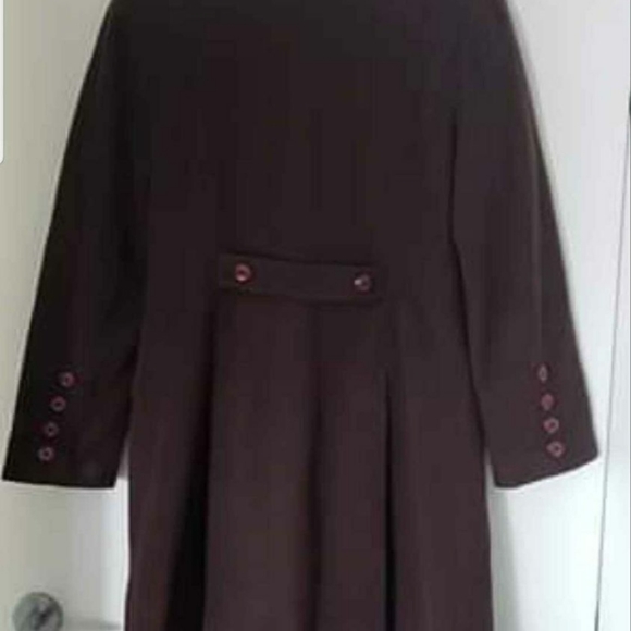 Esprit Chocolate Brown Wool Coat - Picture 6 of 9